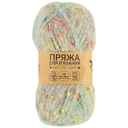 Пряжа для в'язання з декором Craft time 100 г, 145 м тон №024