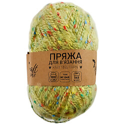 Пряжа для в'язання з декором Craft time 100 г, 145 м тон №049