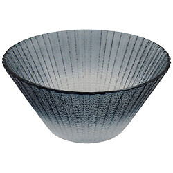 Салатник стеклянный цветной ребристый в ассортименте, 1320 мл