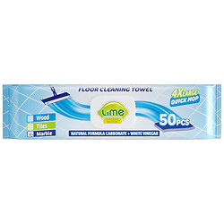 Серветки вологі для миття підлоги універсальні LIME, 50 шт/уп