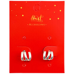 Серьги женские металлические фигурные Lovit