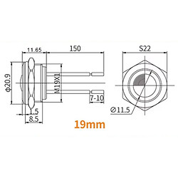 Лампа сигнальная LB22Z-Q/CG5-24V/N/J(L)