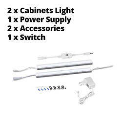 Светодиодная линейка для подсветки интерьера 2xLamp-Touch-White-30