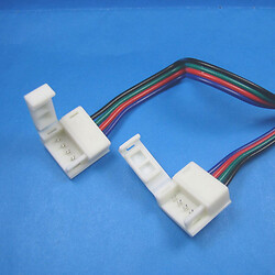 Коннектори для світлодіодних стрічок CONNECTOR-5050-4PIN-2-CABLE-IP65