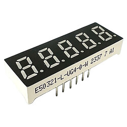 Светодиодный индикатор пятисимвольный E50321-L-UG4-0-W