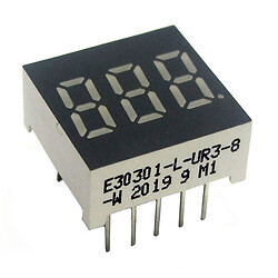 Светодиодный индикатор трехсимвольный E30301-L-UR3-8-W