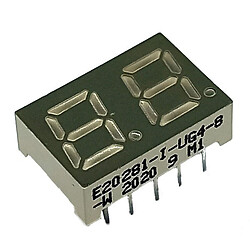 Светодиодный индикатор двухсимвольный E20281-I-UG4-8-W