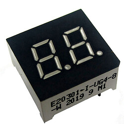 Светодиодный индикатор двухсимвольный E20301-I-UG4-8-W