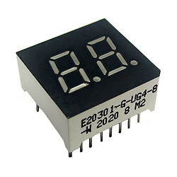Светодиодный индикатор двухсимвольный E20301-G-UG4-8-W
