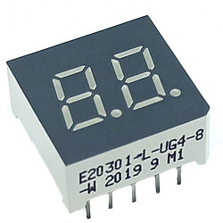 Светодиодный индикатор двухсимвольный E20301-L-UG4-8-W