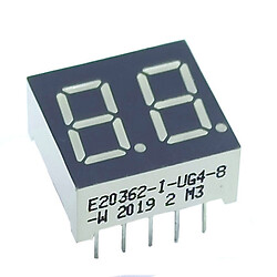 Світлодіодний індикатор двосимвольний E20362-I-UG4-8-W