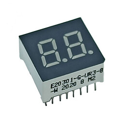 Светодиодный индикатор двухсимвольный E20301-G-UR3-8-W