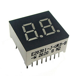 Светодиодный индикатор двухсимвольный E20301-J-UR3-8-W