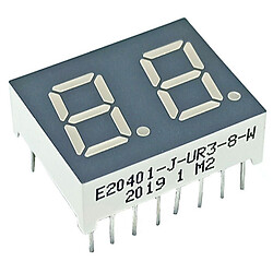 Светодиодный индикатор двухсимвольный E20401-J-UR3-8-W