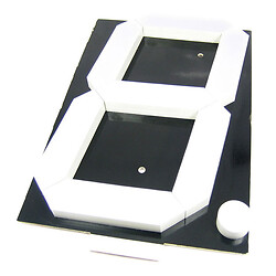 Светодиодный индикатор односимвольный E18001-G-UR3-0-W