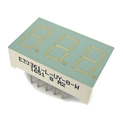 Светодиодный индикатор трехсимвольный E30361-L-UY-8-W