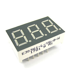 Светодиодный индикатор трехсимвольный E30361-L-YG-8-W