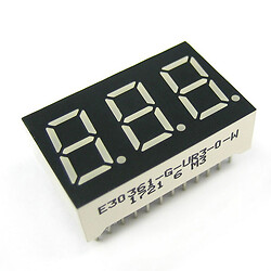 Светодиодный индикатор трехсимвольный E30361-G-UR3-O-W