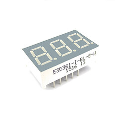 Светодиодный индикатор трехсимвольный E30361-I-BL-8-W