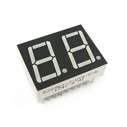 Світлодіодний індикатор двосимвольний E20561-J-UY4-0-W