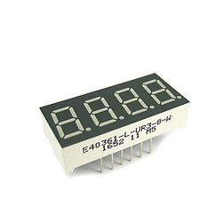 Светодиодный индикатор четырехсимвольный E40361-L-UR3-8-W
