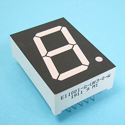 Светодиодный индикатор односимвольный E11001-G-UR3-0-W