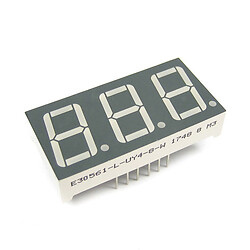 Светодиодный индикатор трехсимвольный E30561-L-UY4-8-W