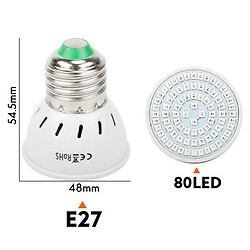 Светодиодная фитолампа 220V-E27-80LEDS-FitoLamp