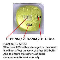 Светодиод ультрафиолетовый LED-5054-UV-A-1W-3.6-4.0V