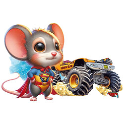 Альбом для рисования "СУПЕР МЫШКА", 100г, на скобе, 202х292 мм, 16 лист, Art Studio Of Happiness