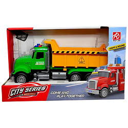 Машина самоскид, інерційна, озвучена, зі світлом, в коробці, 29, 5x11x17, 5 см, Rui Jia