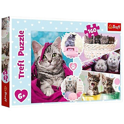 Пазлы "Котики", 160 элементов, Trefl