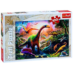 Пазлы "Планета динозавров", 100 элементов, Trefl