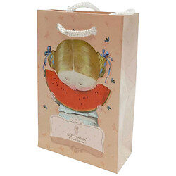 Пакет бумажный "ДЕВОЧКА И АРБУЗ", 8x12x3.5, Bourgeois