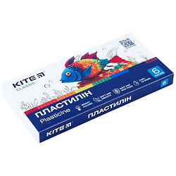 Пластилин "Classic", 6 цветов, 120 г, Kite