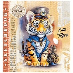 Скетчбук "CUTE TIGER", 36 листов, Bourgeois