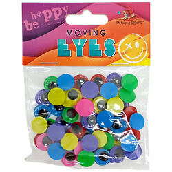 Очі, що рухаються, круглі, 12мм, 60шт., кольорові, Art Studio Of Happiness