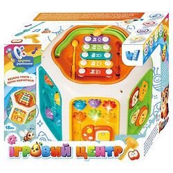 Игровой центр: укр., подсветка, песни, сказки, скороговорки, цифры, музыкальные инструменты: барабан, клавиши, ксилофон, игра на реакцию, магнитная рыбалка, пальчиковые игры, сортер, шестерни, в коробке, Wtoys