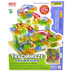 Конструктор, трек з кулькою, 126 дет., кор.23, 8x4, 8x18, 3 см, Acc