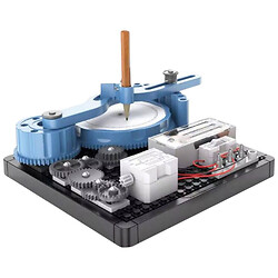 Конструктор електронний "Спірограф", 37 елементів, 48 візерунків, QR-код із відео майстер-класом, на батарейках, інструкція, у коробці, Byjarda