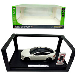 Машина металлическая 1:24 "TESLA" с зарядной станцией, Автопром