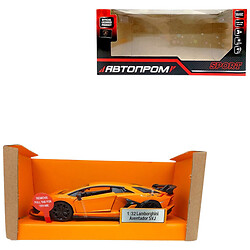 Машина металева "Lamborghini Aventador SVJ", батареї, світло, звук, відкр. двері, Автопром