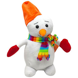 Мягкая игрушка "Снеговик", 24 см, оранжевая шапочка, Копиця