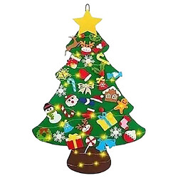 Набор для творчества "Фетровая елка", игрушки на липучках + гирлянда, высота, 97 см, Mic