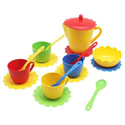 Набор посудки "Ромашка", 19 элементов, разноцветный, Tigres