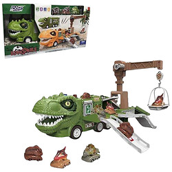 Парковка инерционный механизм, 3 машинки, подъемный кран, 10 мелодий, звуки работы, рык, подсветка, наклейки, инструкция, в коробке, Mic