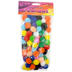 Помпоны полипропиленовые, 20мм, 12 цветов, 100шт., Art Studio Of Happiness