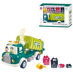 Спецтехніка інерція, підсвічування, звуки, парогенерація, елементи, що рухаються, конструктор, на батарейках, в коробці, Smoneo