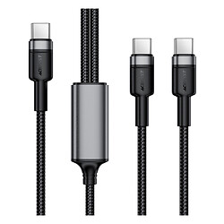 USB кабель AceFast C22-02, Type-C, 1.2 м., Черный