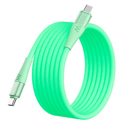 USB кабель Remax CB20 Fluoro, Type-C, 1.2 м., Салатовый
